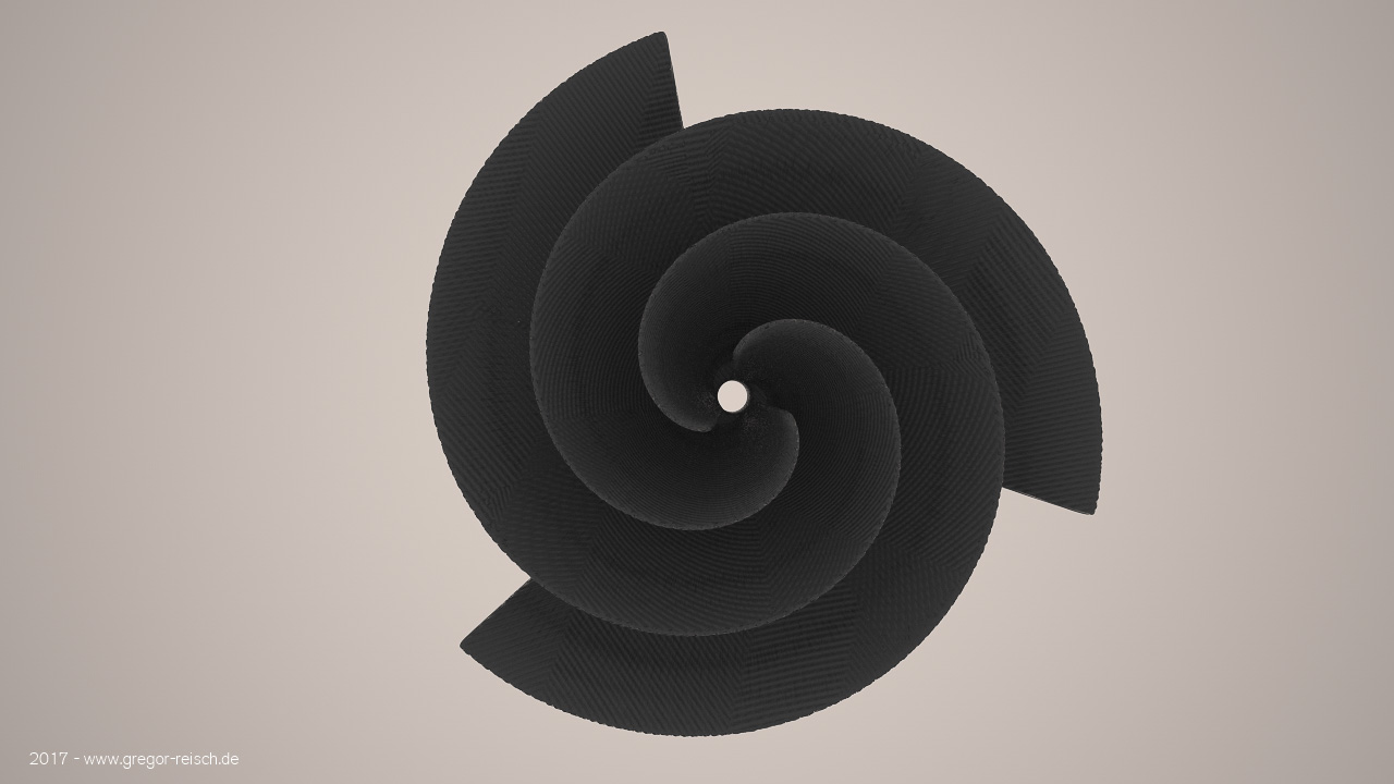 Spirale des Archimedes ( 3D Visual) 