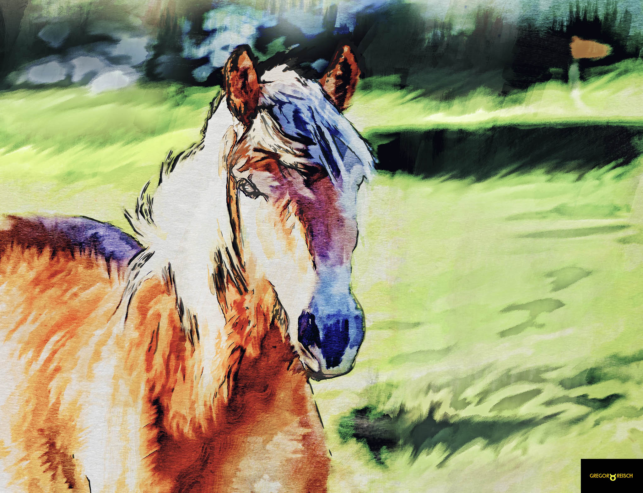 horse paint
